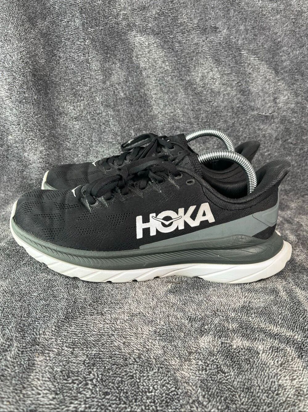 Hoka One One Mach 4 Black Dark Shadow Women's Size US 8.5 B 1113529 BDSD